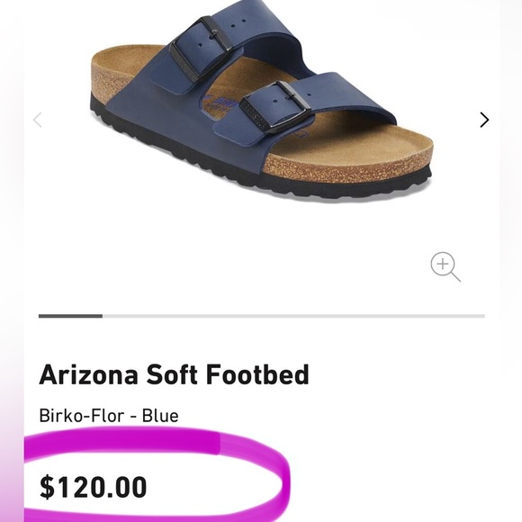 Birkenstock Unisex Arizona Suede Leather Purple Dusk/Blue Double Strap Sandals💜 - Picture 15 of 15